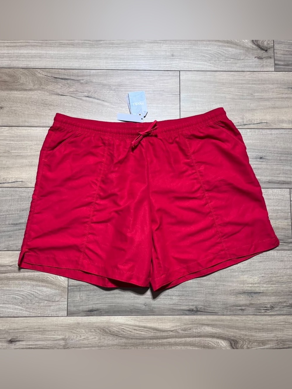 ModLi Womens 7” Swim Board Shorts UPF 50+ Sun Protection Size 2X Red